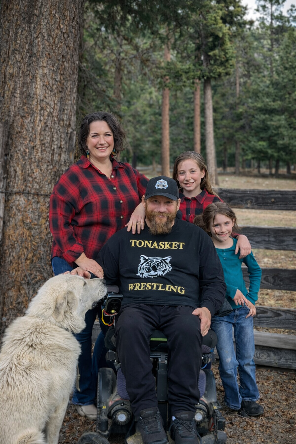 Trinity Hightower Stucker with her family